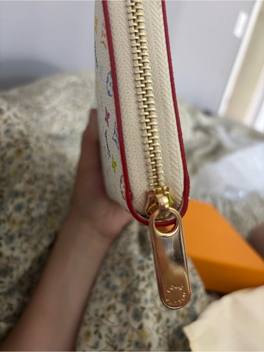 Louis Vuitton White Multicolor Monogram Zip Around Wallet - Picture 5 of 7